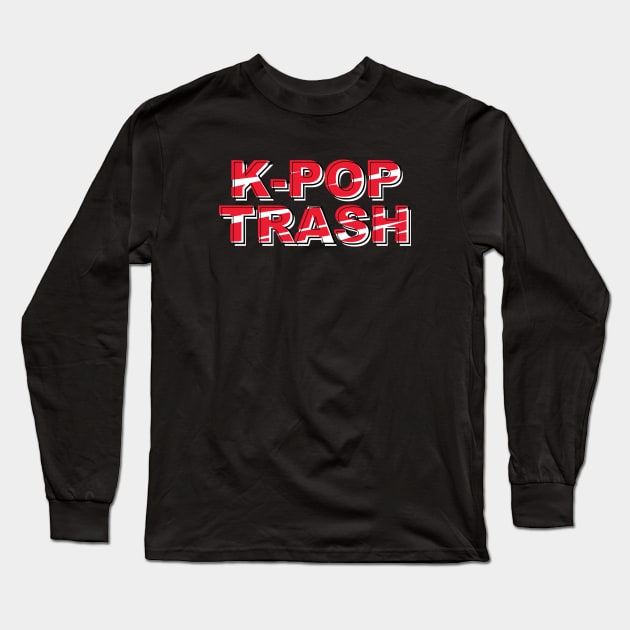 K pop Thrash Long Sleeve T-Shirt by LoenaStudio